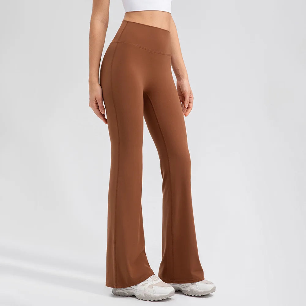 Yoga Pants Women High Waisted Yoga Pants with Pockets  Workout Flare Leggings Work Dress Pants Sports running fitness pants