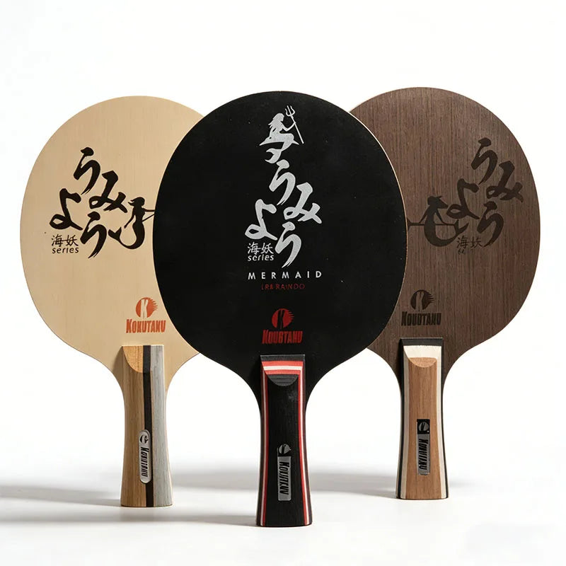 Table Tennis Blade Racket Pure Black Carbon Wood Allround  Integrated Molding Pingpong Base Board for Attack  for Player Train
