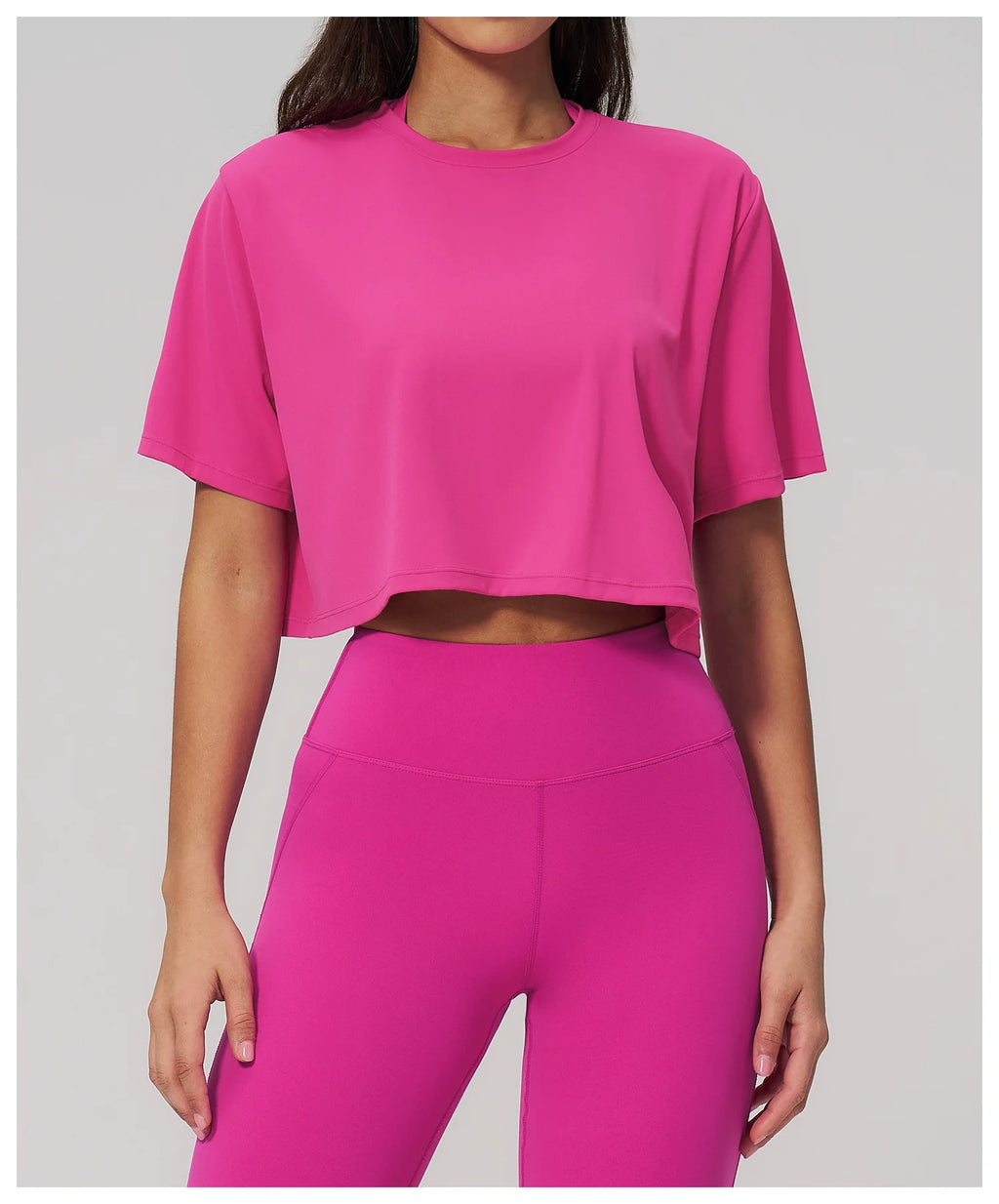 Yoga Tops Summer Sports Fitness Clothes Women's Short Sleeves Yoga Shirts Running Sports Gym Tops Loose Breathable Casual Tops