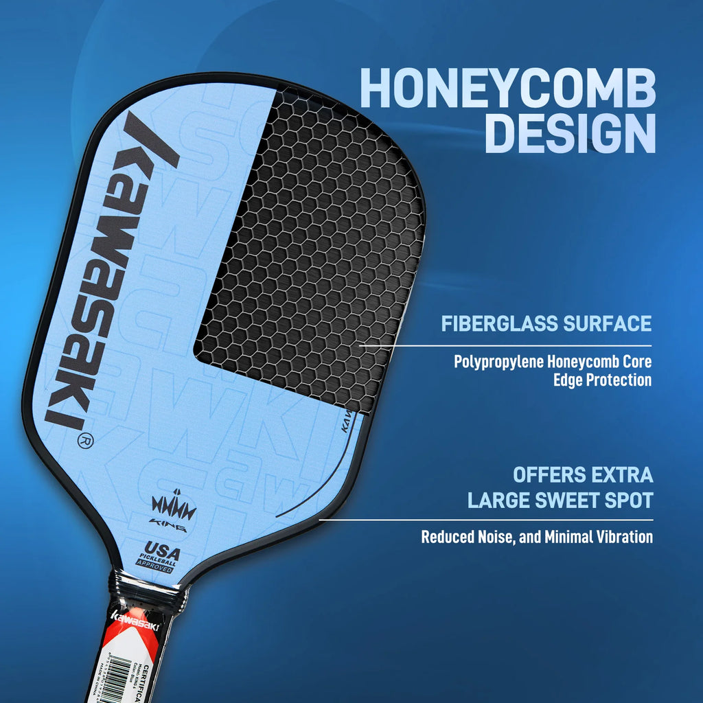 Kawasaki KING 6 USAPA Approved Wide Body Large Sweet Spot pickleball paddle With Cover