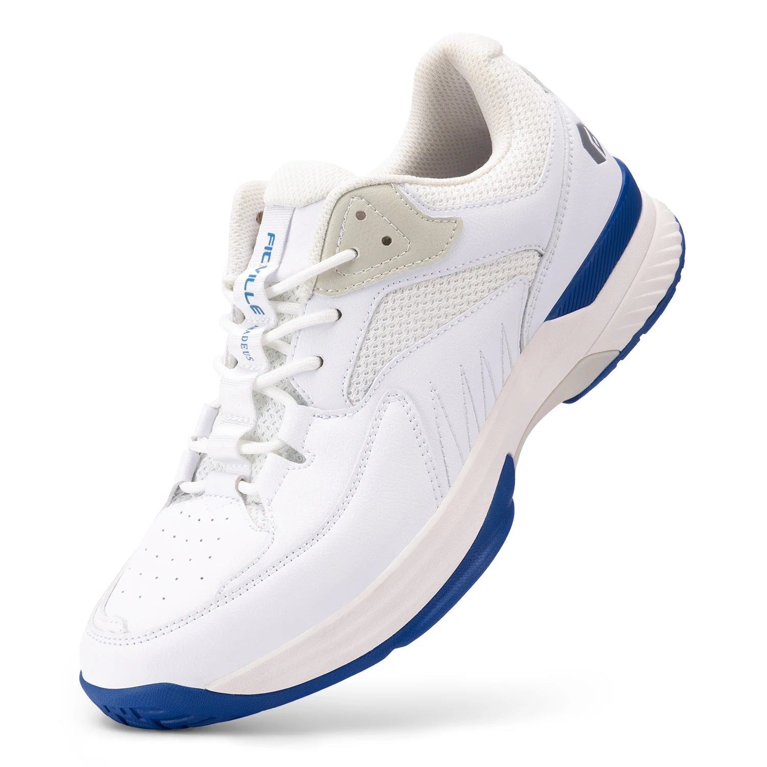 FitVille Mens Tennis Shoes Professional Training Sneakers Wear Resistant Anti-Slip Sweat Absorbent for Swollen Feet Arch Support