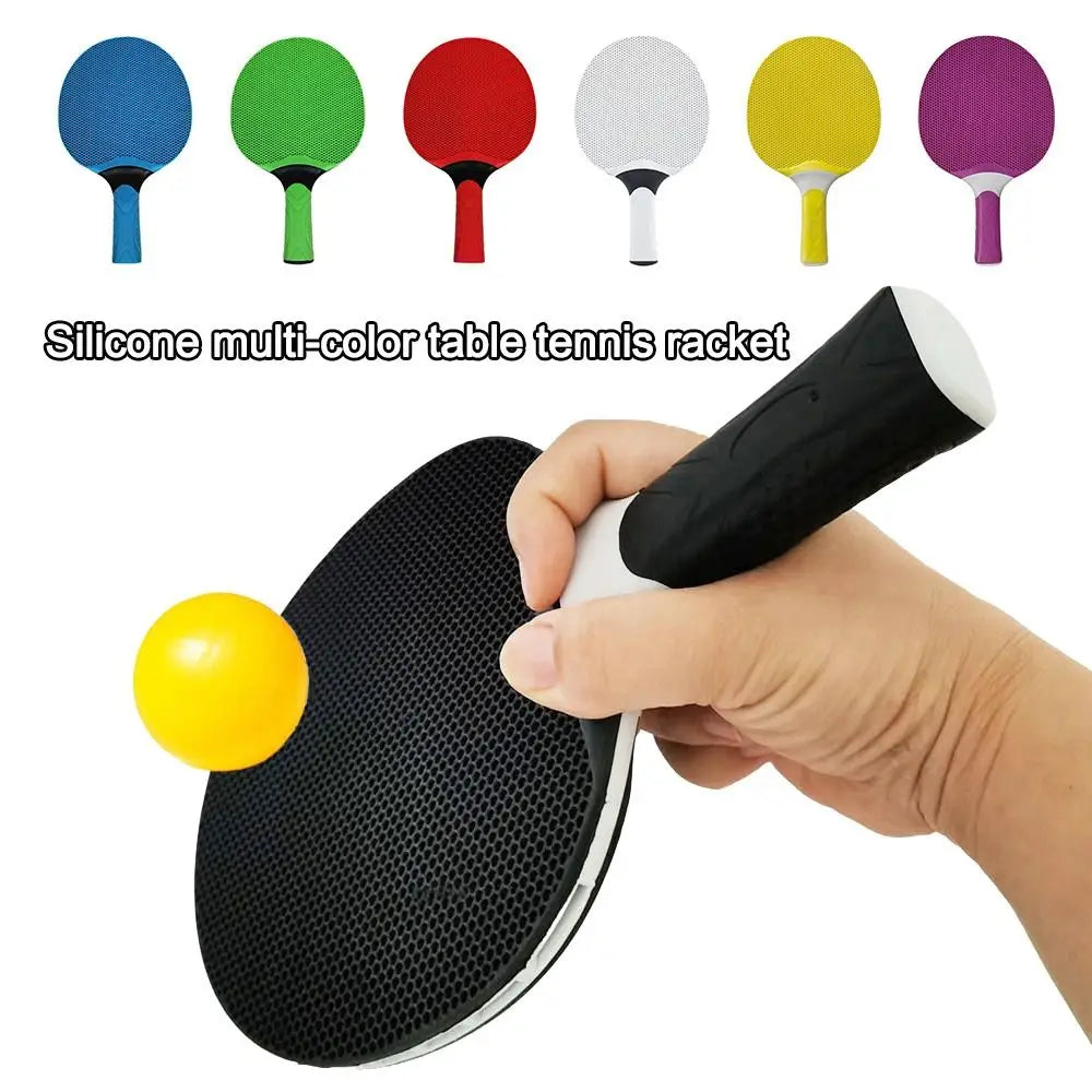 Comfortable Grip Table Tennis Rackets Silicone Professional Ping Pong Racket Table Tennis Racquets for Student Beginner