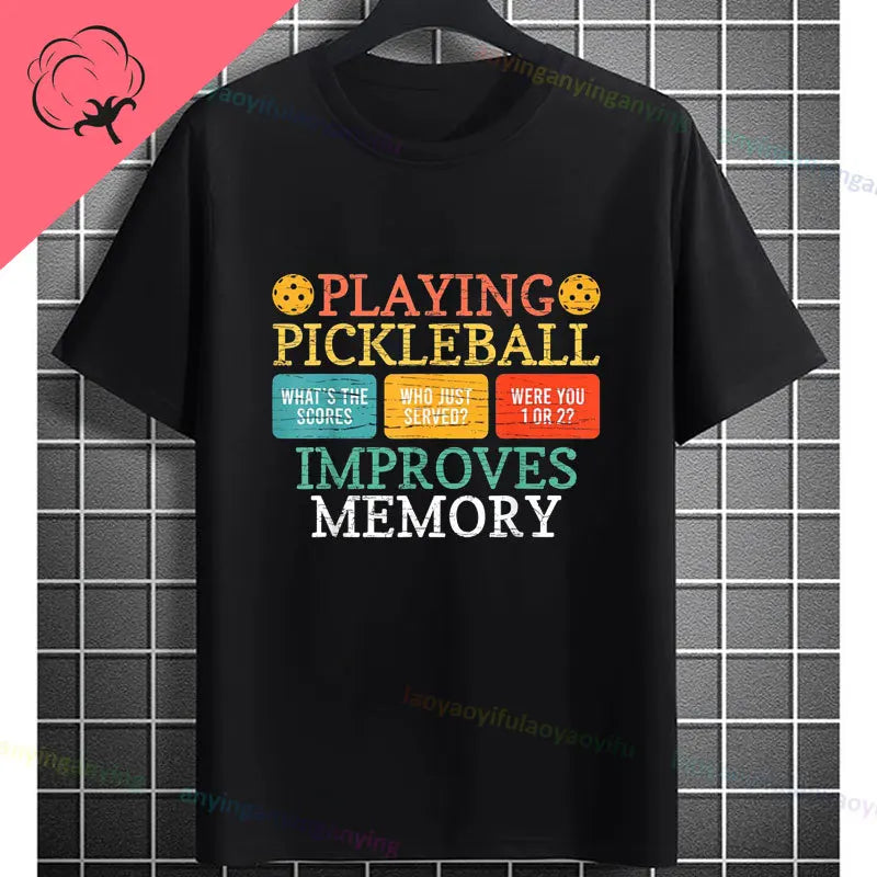 Pickleball Graphic T-Shirt – "It Was in" Funny Design Casual 100% Cotton Short-sleeve Fashion Sporty Style Tee Perfect for Gift