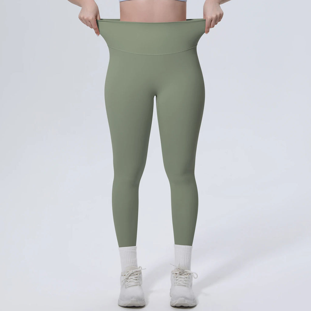 Summer Breathable Peach Buttocks Yoga Pants Solid Color High Stretch Sports Leggings Gym Push Up Outdoor Running Yoga Pants
