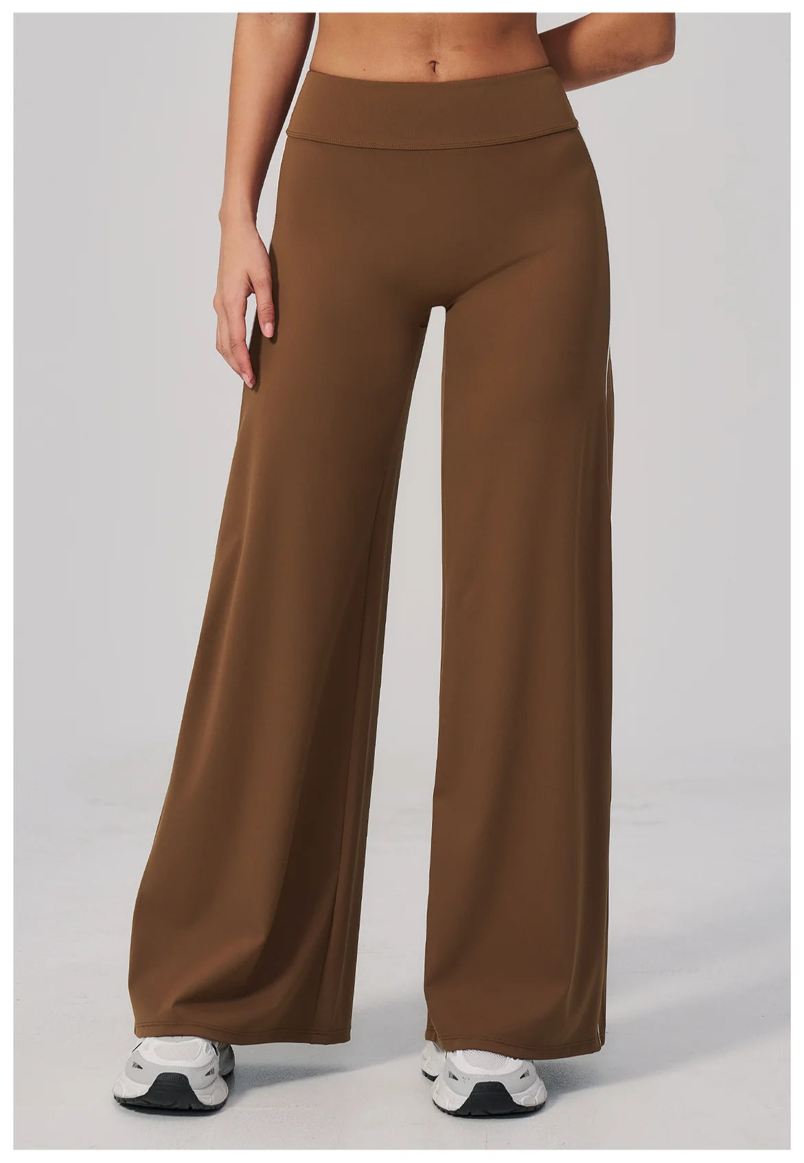Yoga Pants Women High Waist Wide Leg Trousers Tummy Control Straight Workout Sports Pants Female Casual Fitness Bell-bottoms
