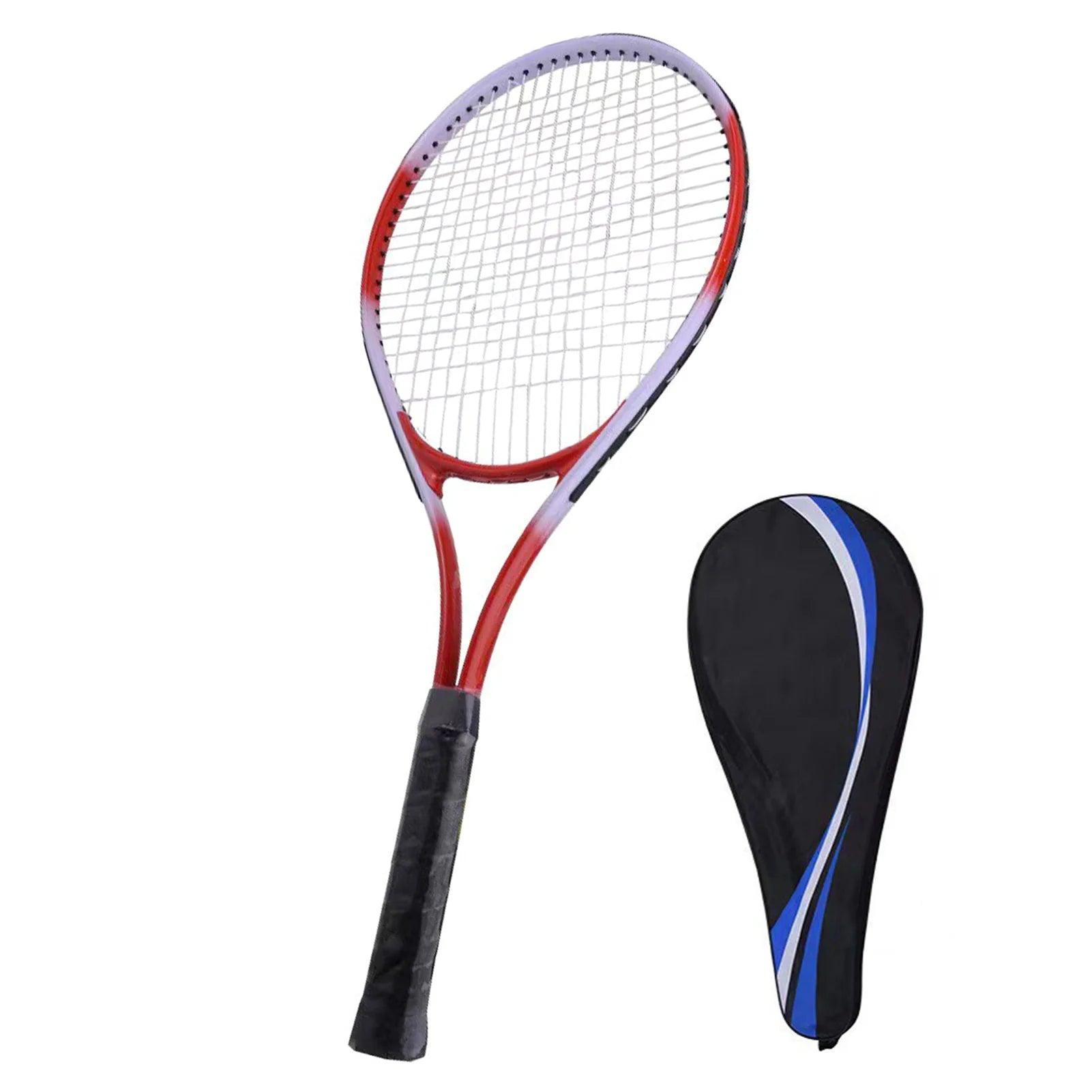 Single Tennis Racket Anti Slip Lightweight Exquisite Workmanship 27 Inch Tennis Racket Competition Training Ergonomic for Gym