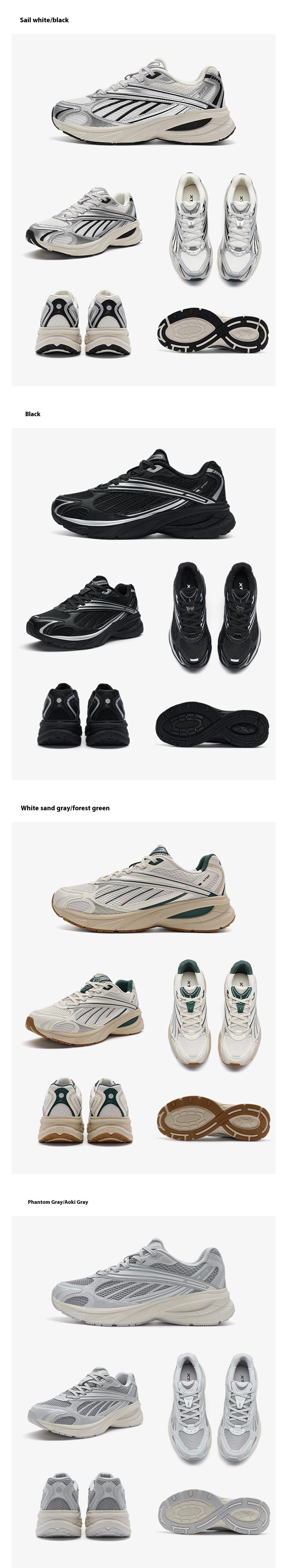 Xtep Little Basque Athletic Shoes Unisex  Summer Vintage Sports Shoes Comfortable Non-Slip Durability Sneakers 876319320003