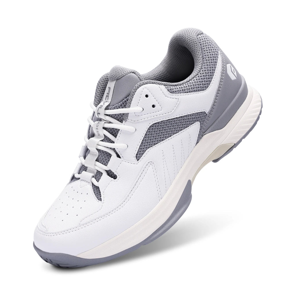 FitVille Mens Tennis Shoes Professional Training Sneakers Wear Resistant Anti-Slip Sweat Absorbent for Swollen Feet Arch Support