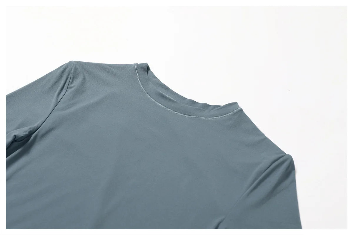 Yoga Shirts For Women Tops Fitness Running Long Sleeve Gym Clothes Push Up Workout Dry Fit Breathable High Elastic Sports Top