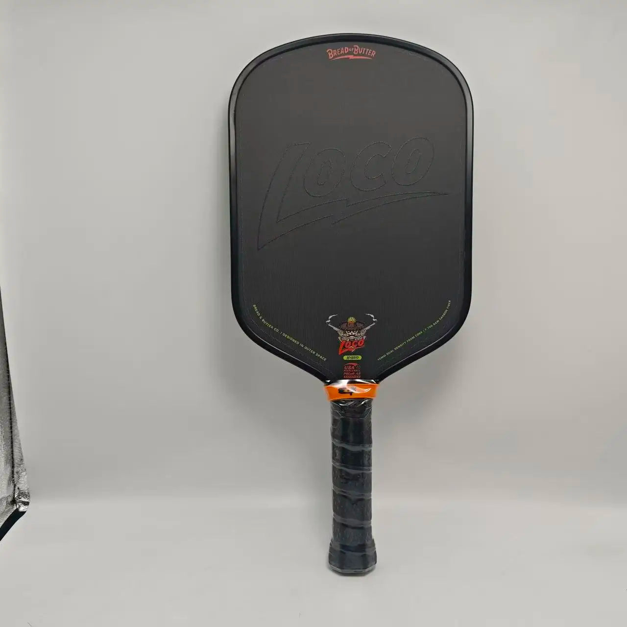 Bread and Butter Loco Pickleball Paddle 16mm Dual-Density Foam Core Hybrid Elongated CFC T700 Carbon Fiber Pickleball Paddles