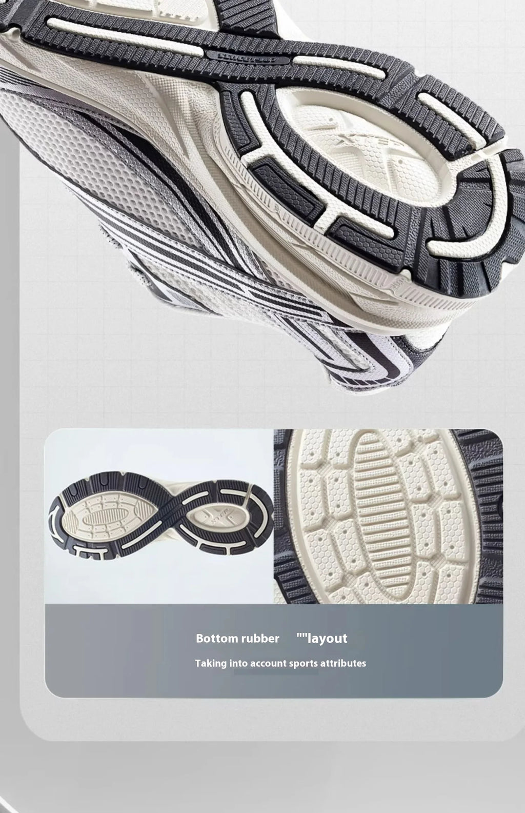 Xtep Little Basque Athletic Shoes Unisex  Summer Vintage Sports Shoes Comfortable Non-Slip Durability Sneakers 876319320003
