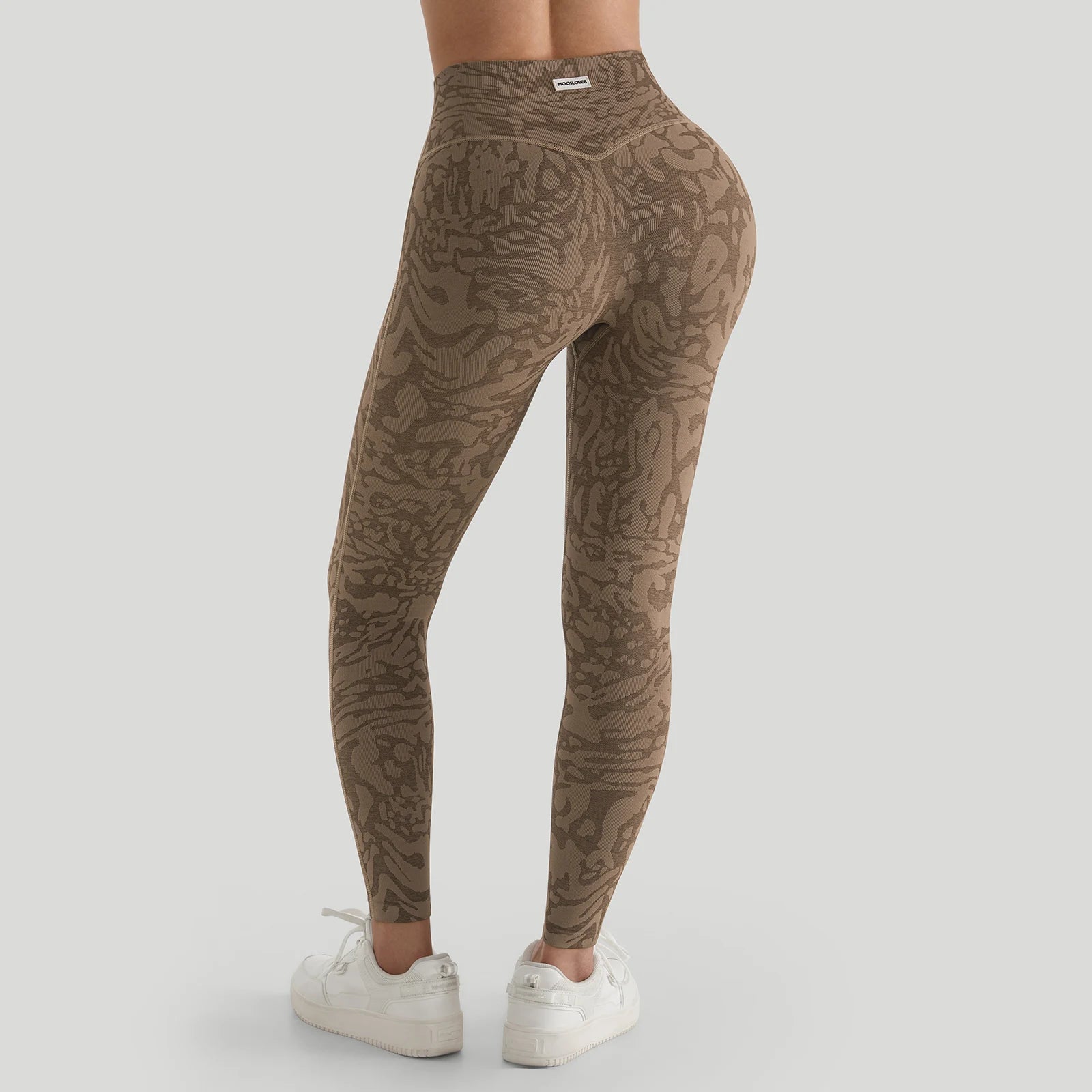 Yoga Pants For Women Coffee Leopard Gym Leggings Seamless High Waist Push Up Hip Lift Gym Tights Fitness Workout Leggins Female