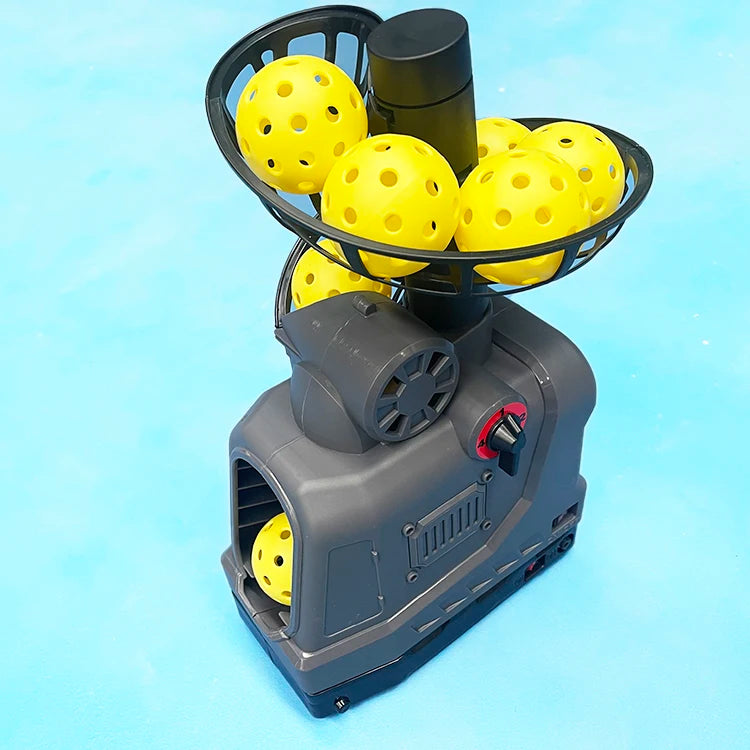 Portable Tennis Padel Pickleball Serving Machine With Slide Rail Beginner Ball Toy And Practice Aid For Training