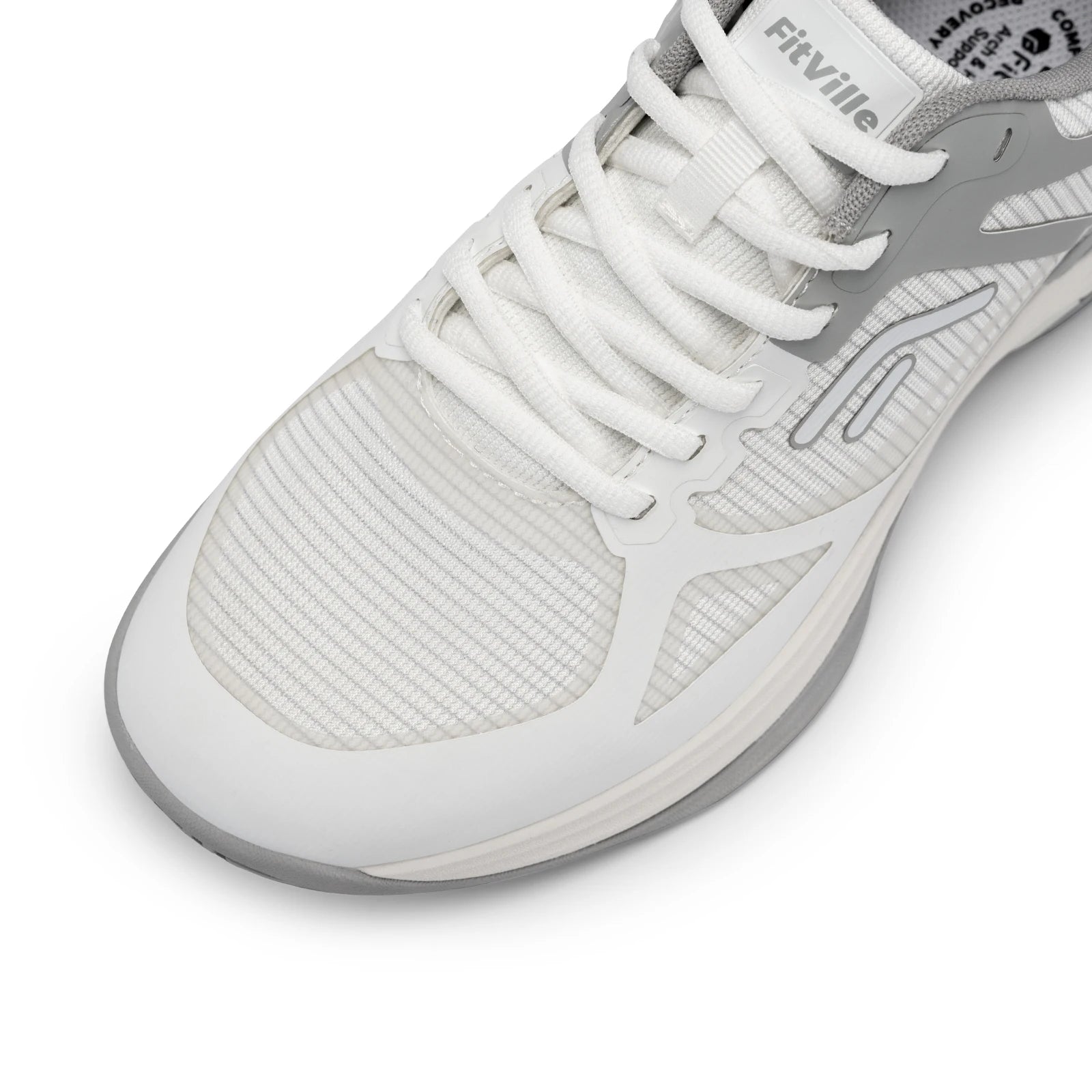 FitVille Men's Wide Pickleball Shoes Tennis Shoes Full Court Tennis Sneakers with Arch Support Lightweight Non-slip Sports Shoe