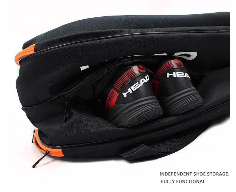 HEAD 6-9 tennis bag Single/double shoulder hard shell individual shoe bin insulation bag