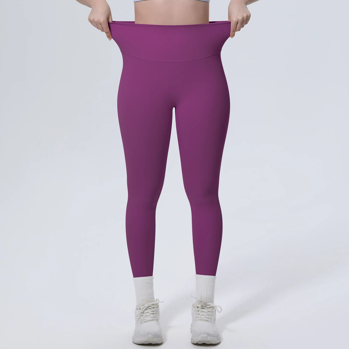 Summer Breathable Peach Buttocks Yoga Pants Solid Color High Stretch Sports Leggings Gym Push Up Outdoor Running Yoga Pants