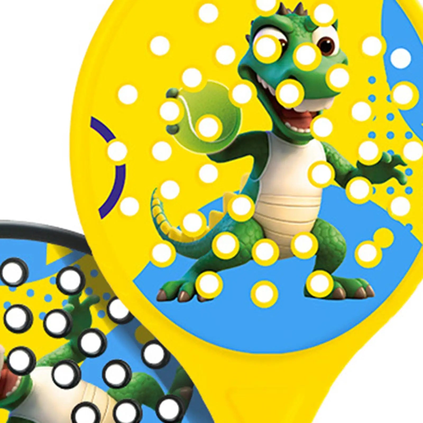 2Pcs Kids Padel Rackets Paddles Set Stylish Sweat Absorbing Gripping Paddle Tennis Racquets Rackets for Beginners Kids Sports