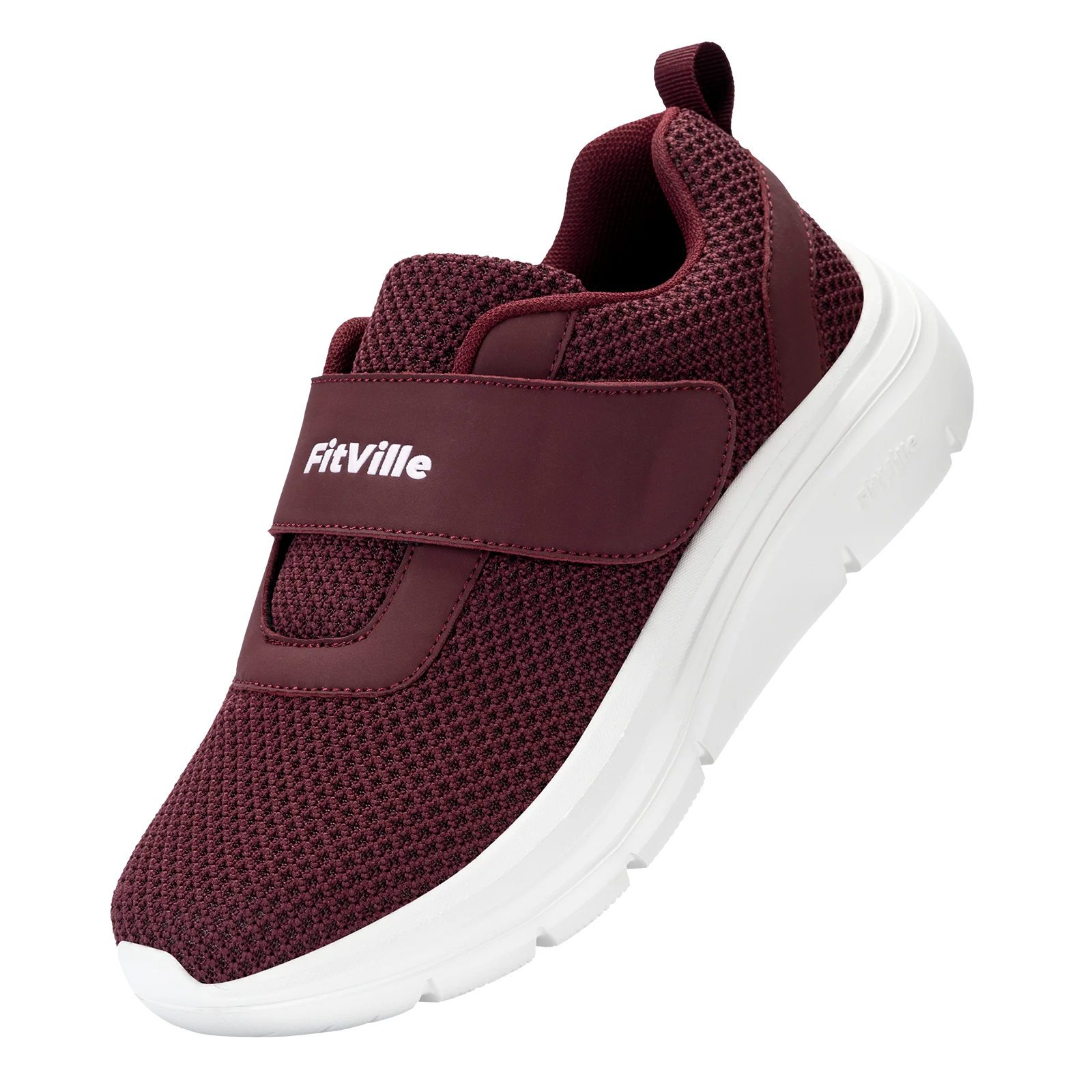 FitVille Women's Shoes Wide Diabetes Shoes Adjustable Strap for Swollen Feet Slip on Walking Lightweight Comfortable Sneakers
