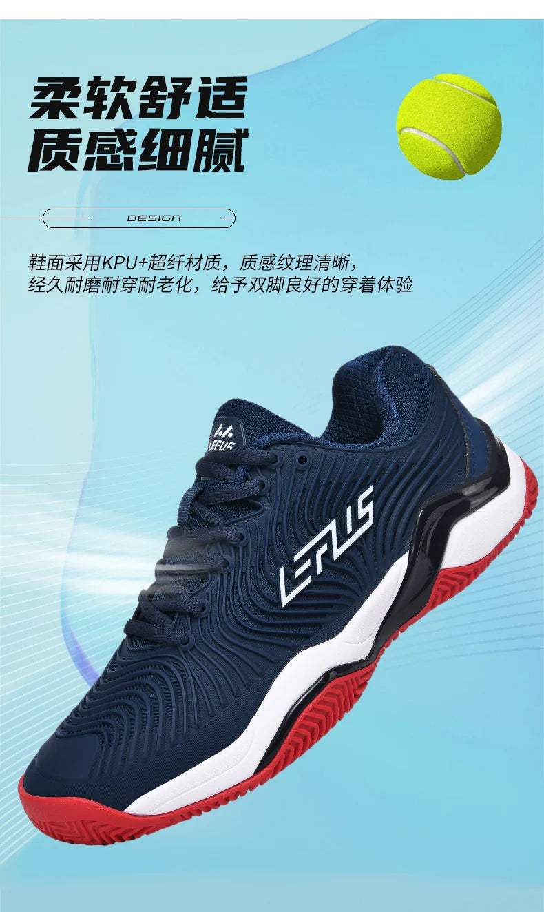 Professional tennis shoes for men and women breathable badminton volleyball shoes for indoor sports training non-slip competitio