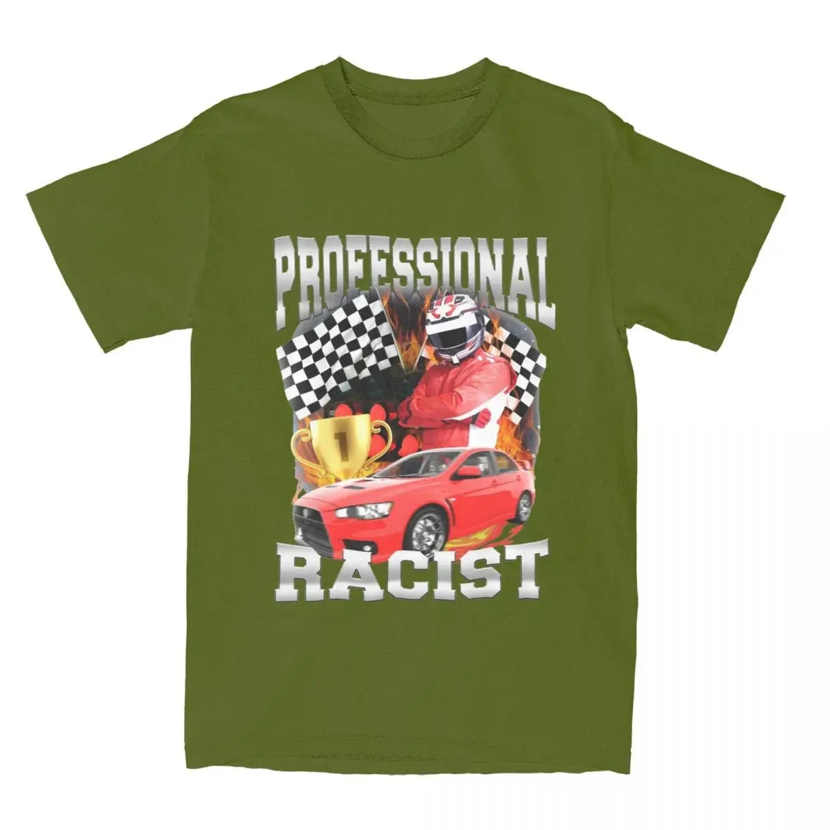 Men Women's F1 Professional Racer T Shirts Merchandise Funny Racing Meme 100% Cotton T-shirt Clothes Fun Shirt Printed 71765