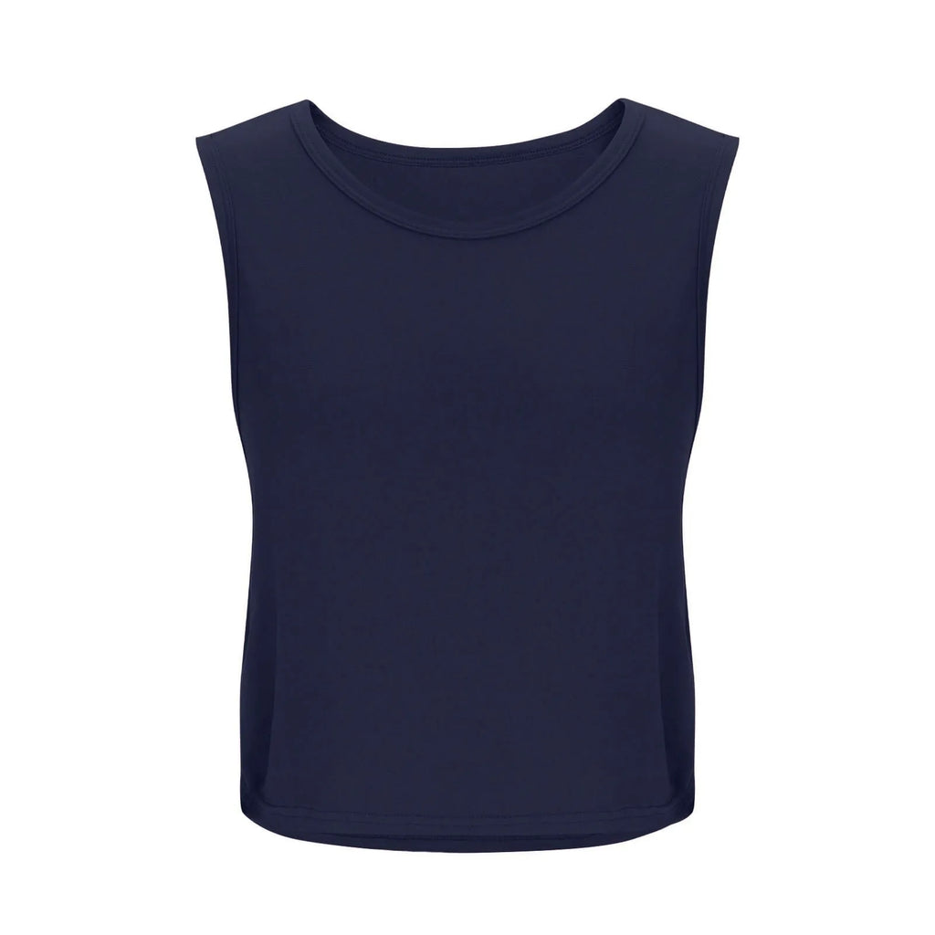 Women Sleeveless Yoga Tops Athletic Vest Breathable Blouse Cover Up Gym Workout Cool T-Shirt Running Short Tank Crop Top