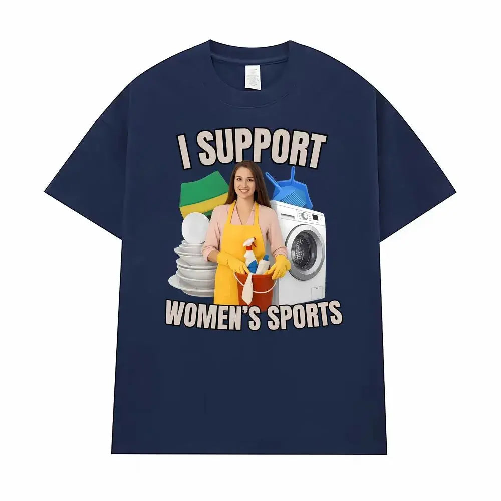 Comparison of Sports Fun Satire Humor Men's and Women's T-shirts Street Hip-hop Summer Men's Round Neck Short Sleeved Shirts