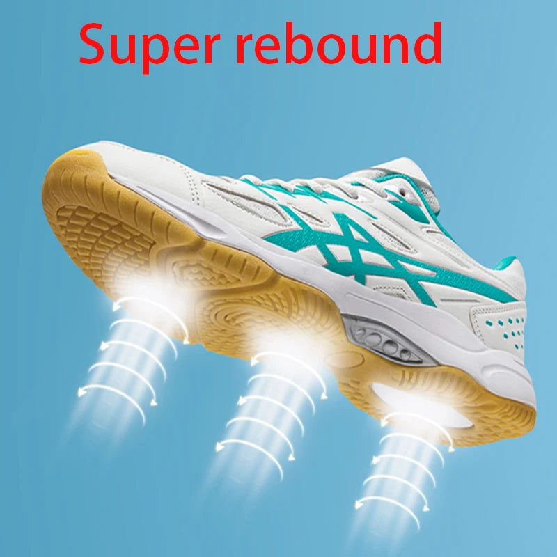 Men's and women's badminton shoes - sports support, flexibility, shock absorption and cushioning, grip table tennis shoes, volle