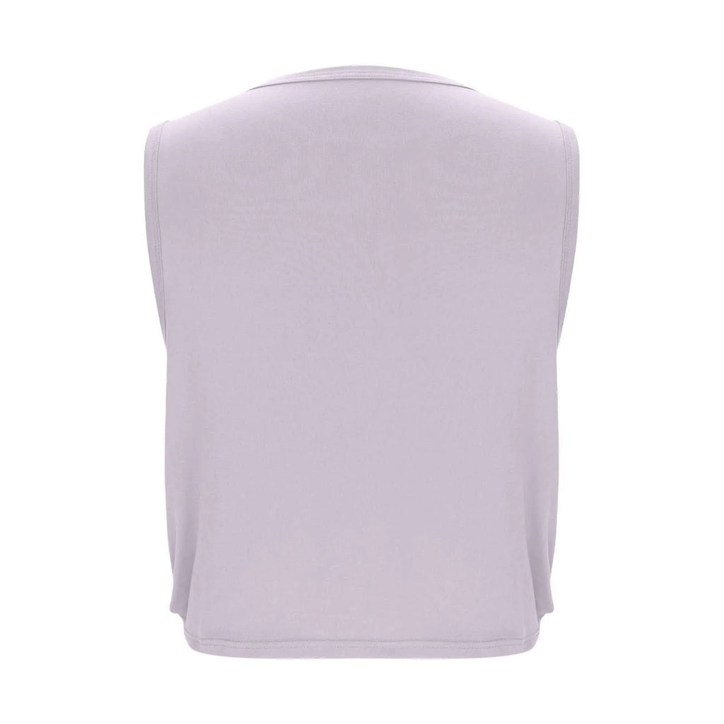 Women Sleeveless Yoga Tops Athletic Vest Breathable Blouse Cover Up Gym Workout Cool T-Shirt Running Short Tank Crop Top