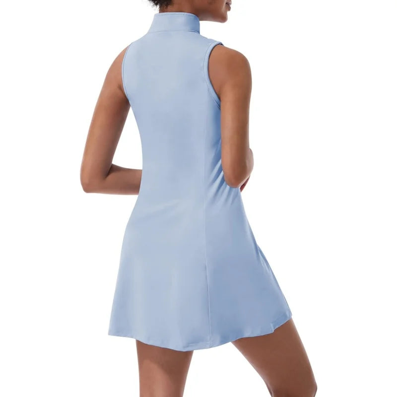 Tennis and polo dress, yoga skirt, gym uniform,soft elastic sportswear,tennis, built-in shorts, ball, badminton