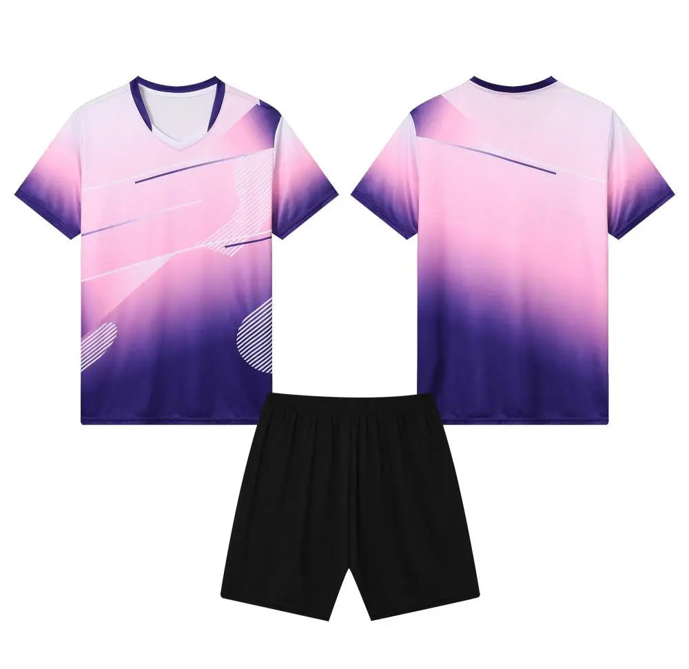 Men's Women Badminton Tennis Competition  Kids Tshirts for Boys Table Tennis Shirt Girls Ping Pong Jerseys Gym Sports Shirt