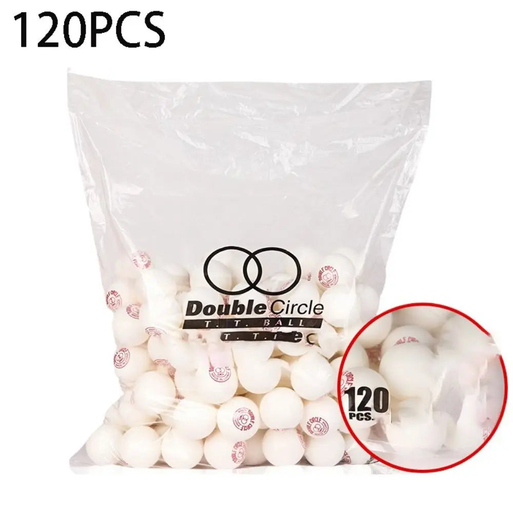 120PCS ABS Ping Pang Ball Wear-resistant Strong Table Tennis Accessories Elastic Durable Beating for Double Happiness