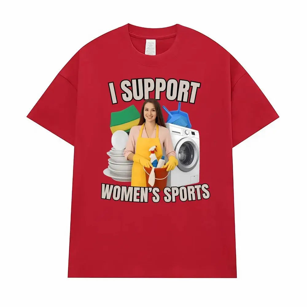 Comparison of Sports Fun Satire Humor Men's and Women's T-shirts Street Hip-hop Summer Men's Round Neck Short Sleeved Shirts