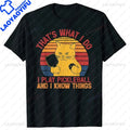 Why I Lose At Pickleball Tshirt That's What I Do Cat Lovers T Shirts Paddleball Player Short-Sleeve Fashion T-shirt Casual Tees