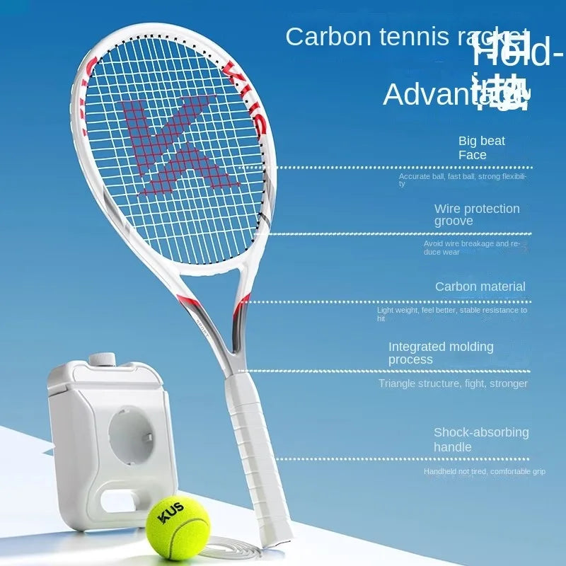 Carbon Tennis  Training Device Single Player Rebound Self-train