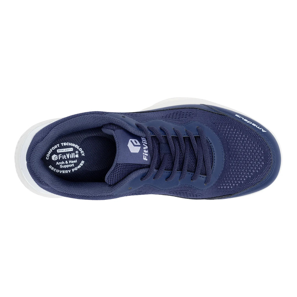 FitVille Men'S Tennis Shoes Wide Width 2E Professional Training Shoes Breathable Non-Slip For Racquet Sports With Arch Support