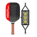 ibonu Carbon Fiber Pickleball Paddle - Lightweight Pickleball Paddles 3K Raw Carbon Fiber with Spin and Power- Mesh Net Balls Carrier-USAPA Approved - Polypropylene Honeycomb Core