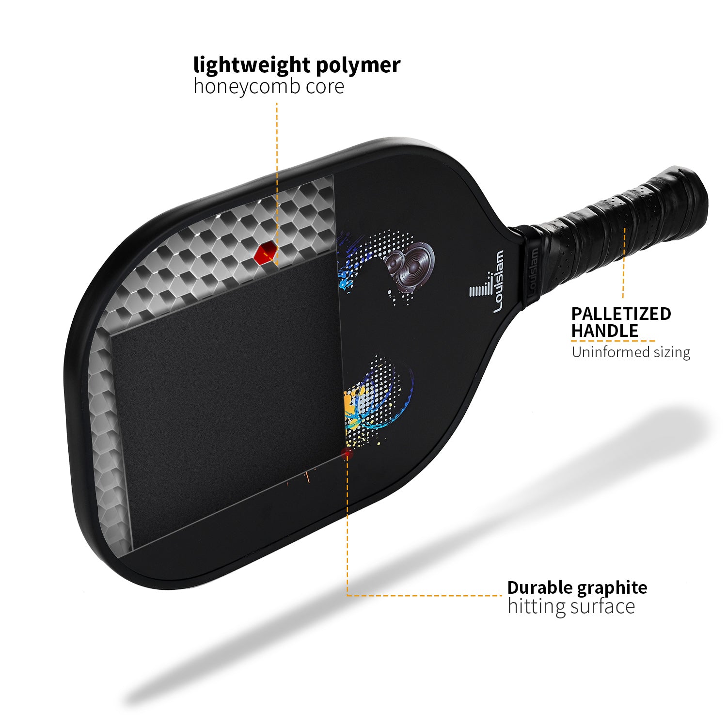 Durable Graphite Pickleball Paddle USAPA Approved