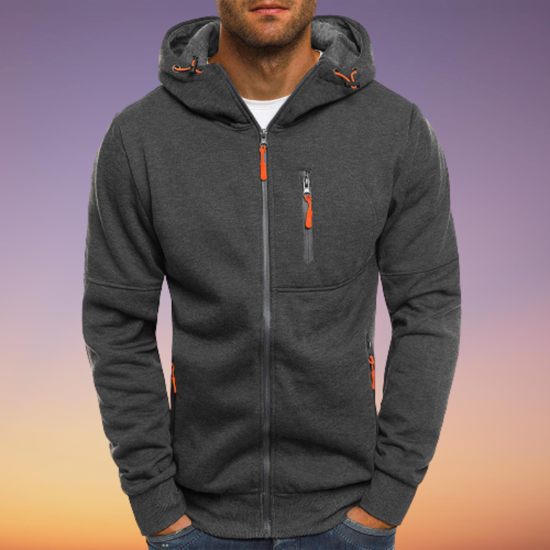 Men's Casual Hoodie Jacket for Daily Street Sports Wear