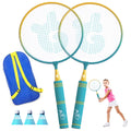 Kids Badminton Rackets Set with Soft Grip Oversize & Lightweight Shuttlecocks Racquet with Carry Bag for Children Youth 2 Player Sport Game for Indoor Outdoor Backyard