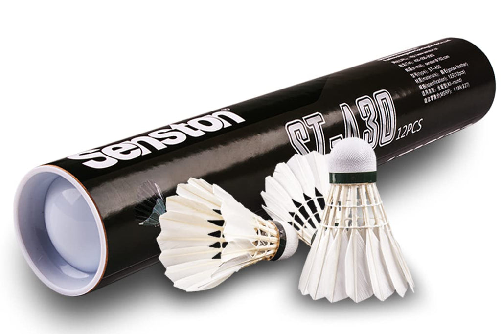 Senston A30 Badminton Shuttlecocks 12 Pack Sports Birdies Shuttlecock for Outdoor Indoor Sports Activities Badminton Birdies with High Stability and Durability Badminton Ball