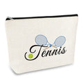 Tennis Makeup Bag Tennis Players Gifts Tennis Themed Cosmetics Bag Tennis Lovers Gift for Girls Women Tennis Team Inspirational Gifts Best Friend Christmas Birthday Graduation Gift Travel Pouch