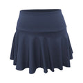 Nude Pleated Two-Piece Sports Tennis Skirt